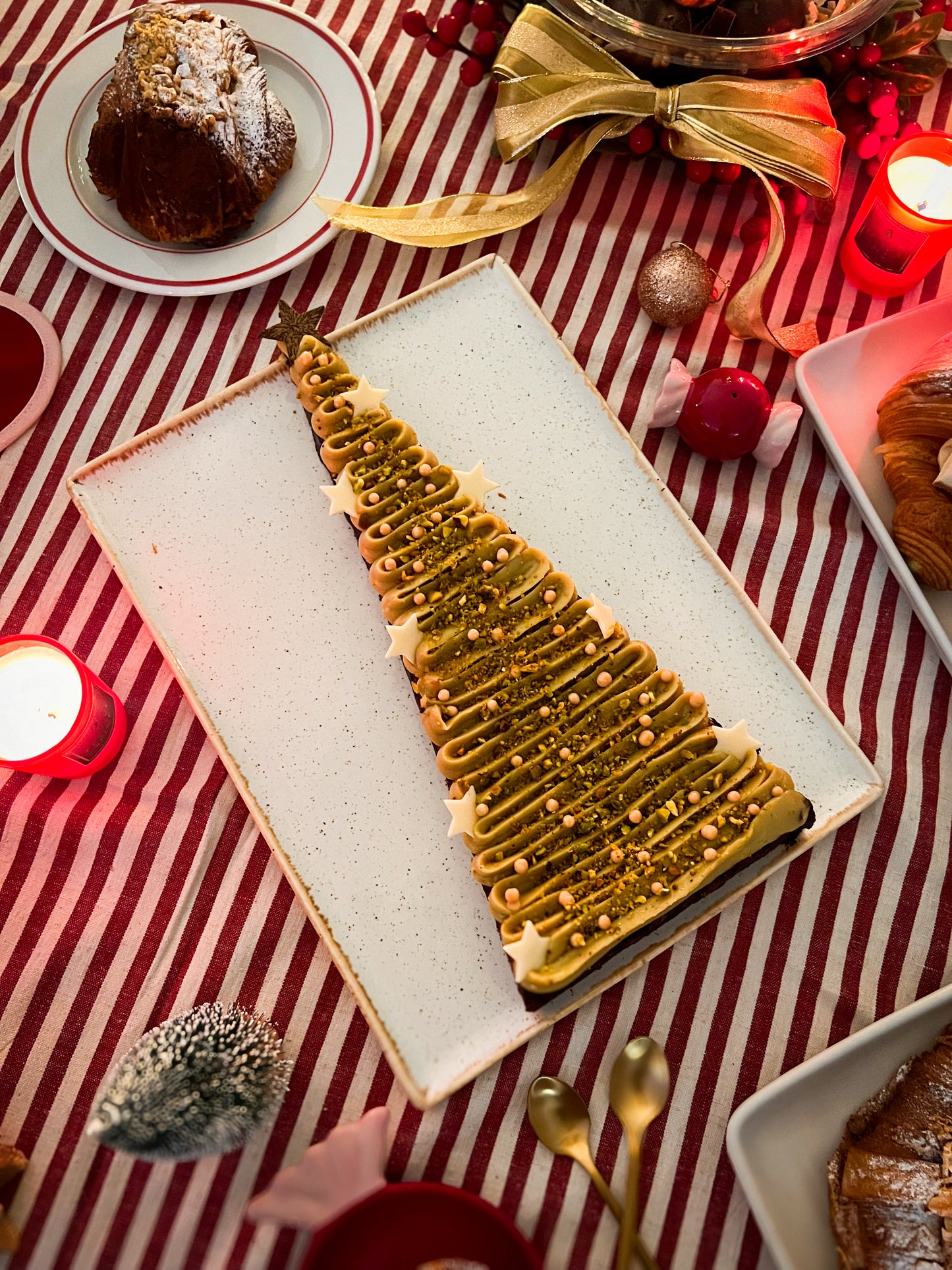 Giant Pistachio & Chocolate Brownie Tree