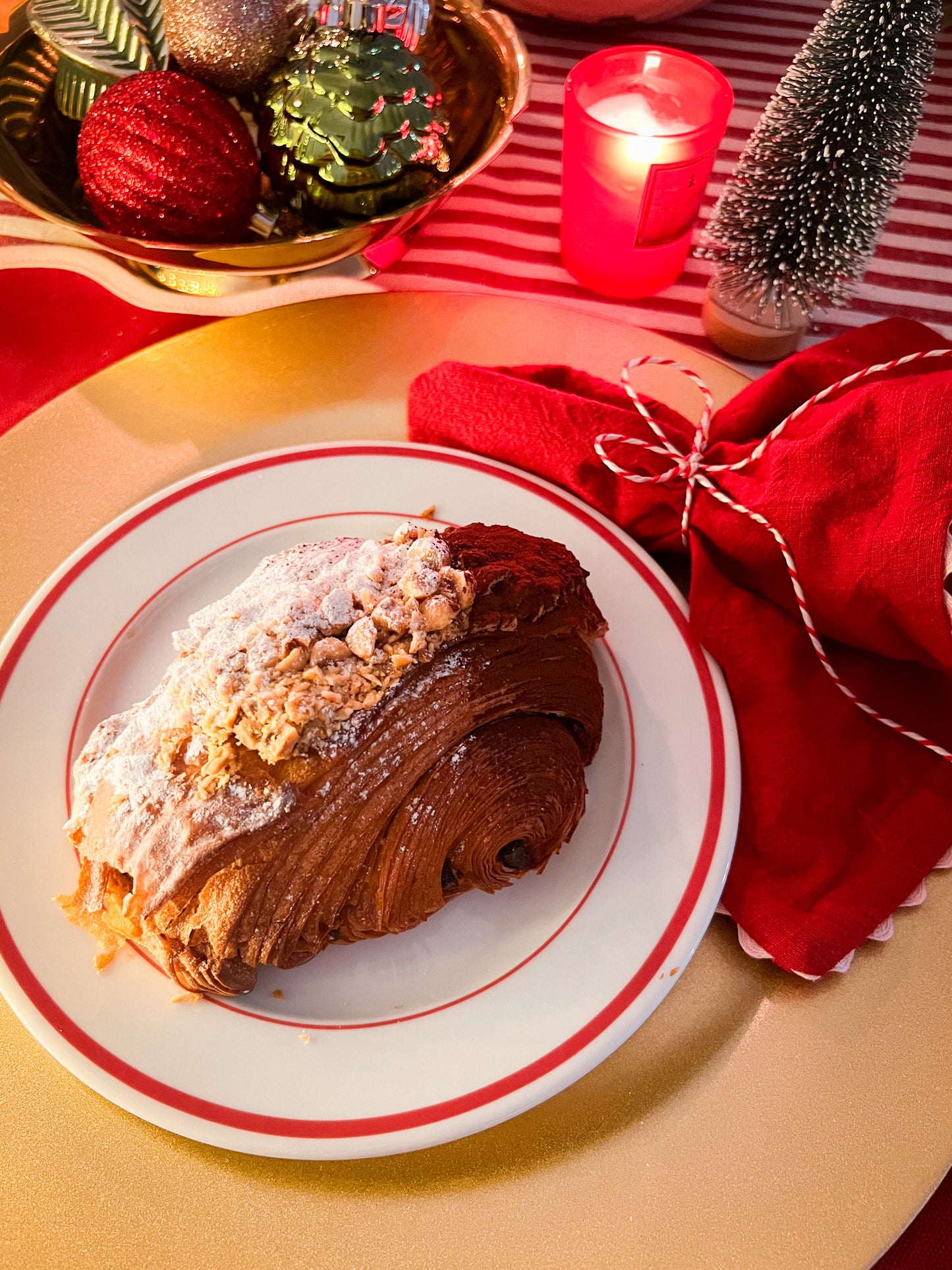 Hazelnut & Chocolate double baked croissant